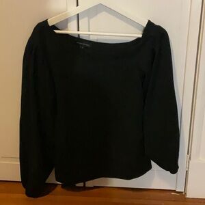 Off the shoulder black top